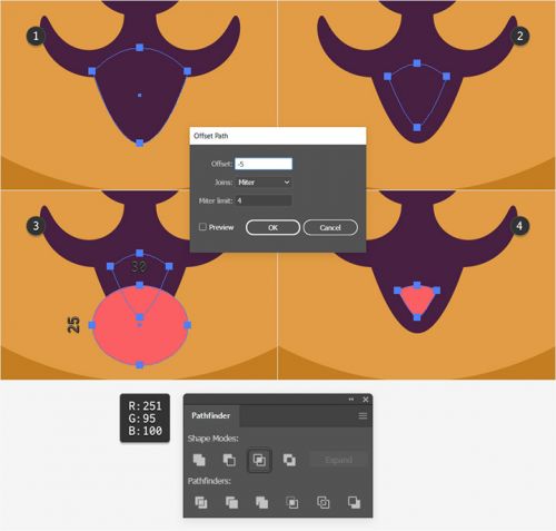 آموزش طراحی لوگوی سگ در ایلوستریتور